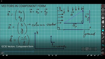 GCSE Maths Vectors | Vector in component form | Column vectors iGCSE Maths
