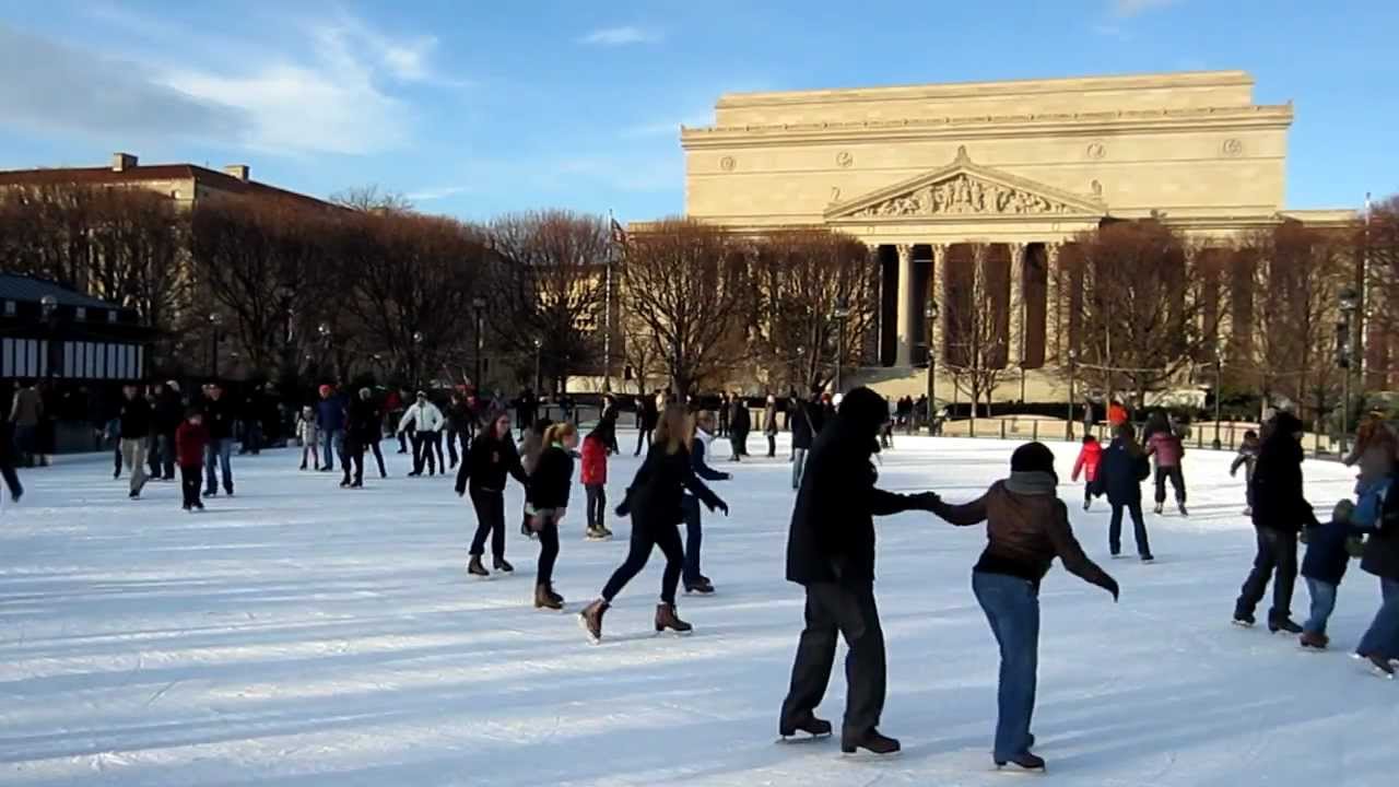 Ice Skating Rink Washington Dc National Gallery Of Art Sculpture