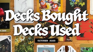 Tarot & Oracle Deck Haul and Practice Favorites 🕸️ October Wrap-Up & Reflections