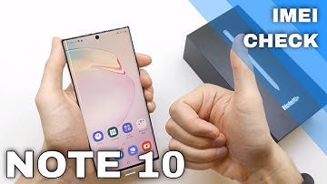 How to Check IMEI Number in SAMSUNG Galaxy Note 10+ and Note 10