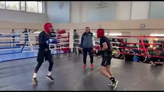Mirazizbek Mirzakhalilov vs Abdumalik Khalakov 57 kg technical sparring