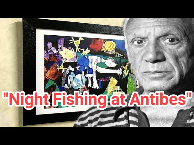 One of the great painting of World Night Fishing at Antibesby pablo  Picasso Kishalay Art School 