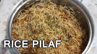 Quick and Simple Foolproof Orzo Rice Pilaf - Naan Central
