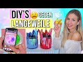 DIYs gegen LANGEWEILE 3.0 😑 einfache DIY Ideen für Zuhause ✨ gegen Langeweile