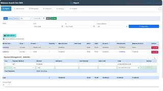 Report Page - Bill View in Mirus Service Application