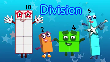 Second Grade Math made fun! | Division compilation | 123 - Learn to Count | Numberblocks