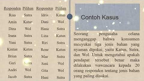 Video Tutorial Software R-Commander Materi CHI-SQUARE