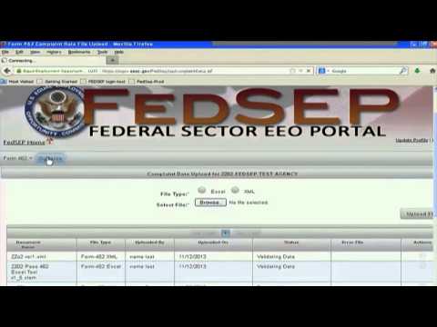 Uploading Excel Tool Data to FedSEP Portal