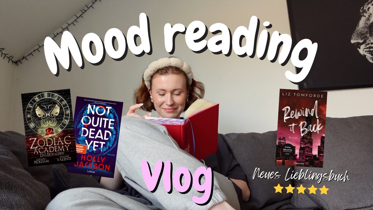 Mood reading Vlog🤍 | 3 verschiedene Genres+ ein neues Lieblingsbuch!