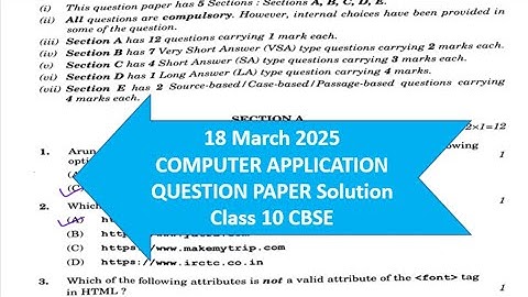 #sssci2022 computer application ANSWER KEY SOLUTION (code 165) CBSE 2024-25 class 10 18 MARCH 2025