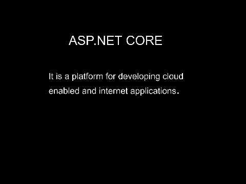 ASP.NET CORE