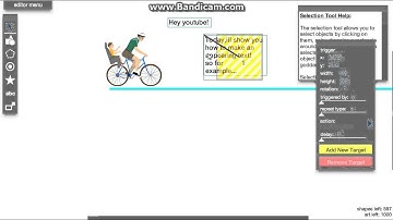 Happy Wheels HOWTO:Make appearing text
