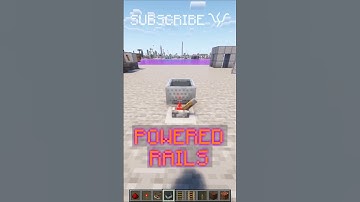 POWERED RAILS can send SIGNALS IN PARALLEL! | Redstone with PsiVolt #minecraft #redstone