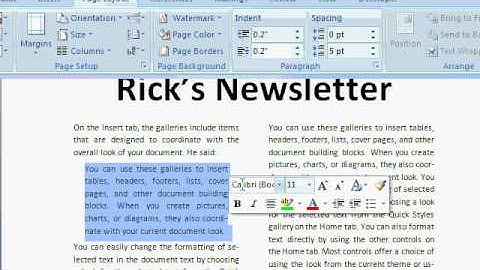 Microsoft Word 2007 Tutorial: Paragraph Layout