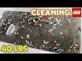 Cleaning 40 pounds of lego from a hoarder