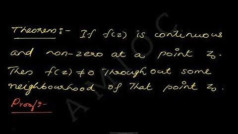 Complex Analysis Theorem Continuous Functions