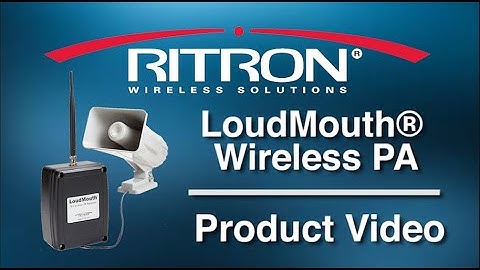 Product Overview - LoudMouth® Wireless PA