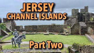 VLOG St. Helier, Jersey, Channel Islands 2024 Part 2 (Castle, Seafront, Beach, Food, Town Centre)