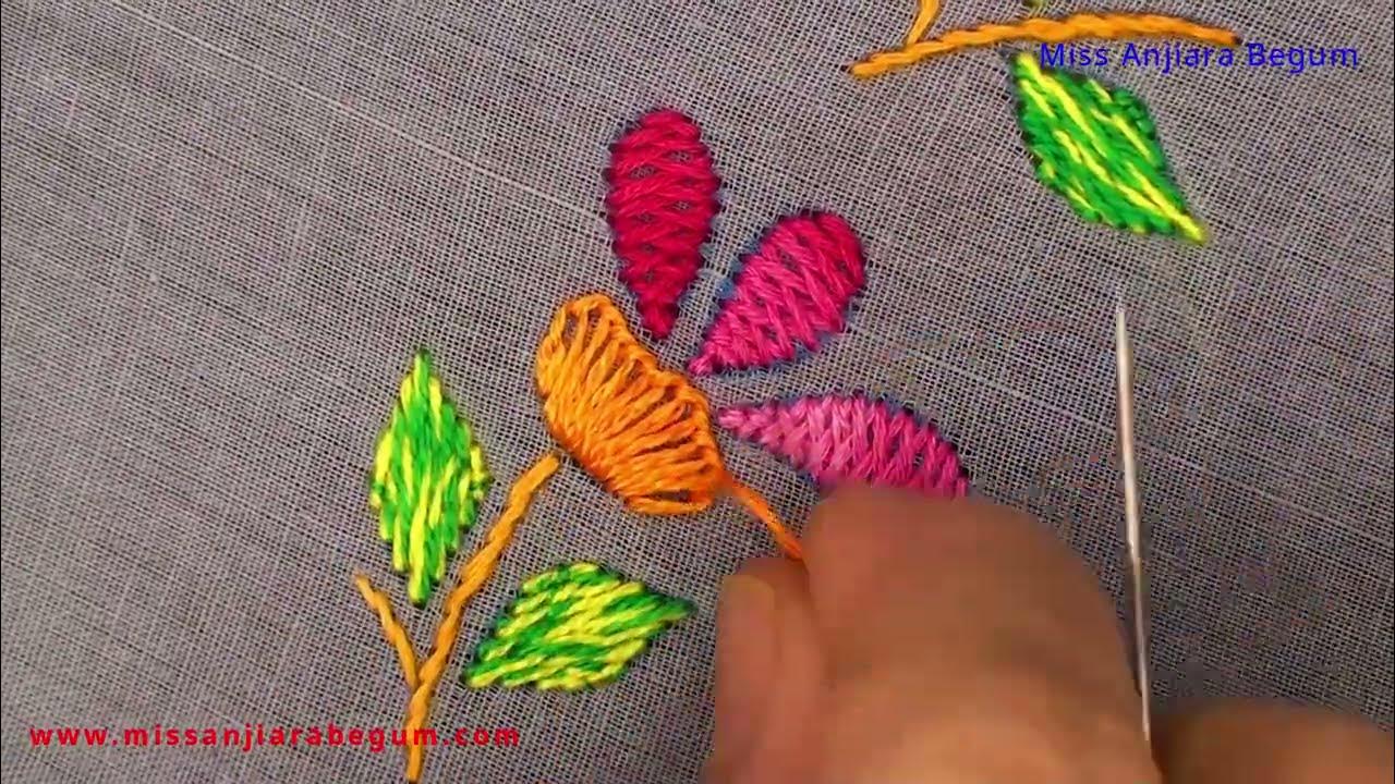 Hand Embroidery Table Cloth Corner Design, Cushion Cover Design, Pillow