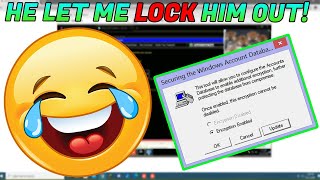 DUMB SCAMMER LETS ME LOCK HIM OUT OF HIS OWN PC! [SYSKEY'D]