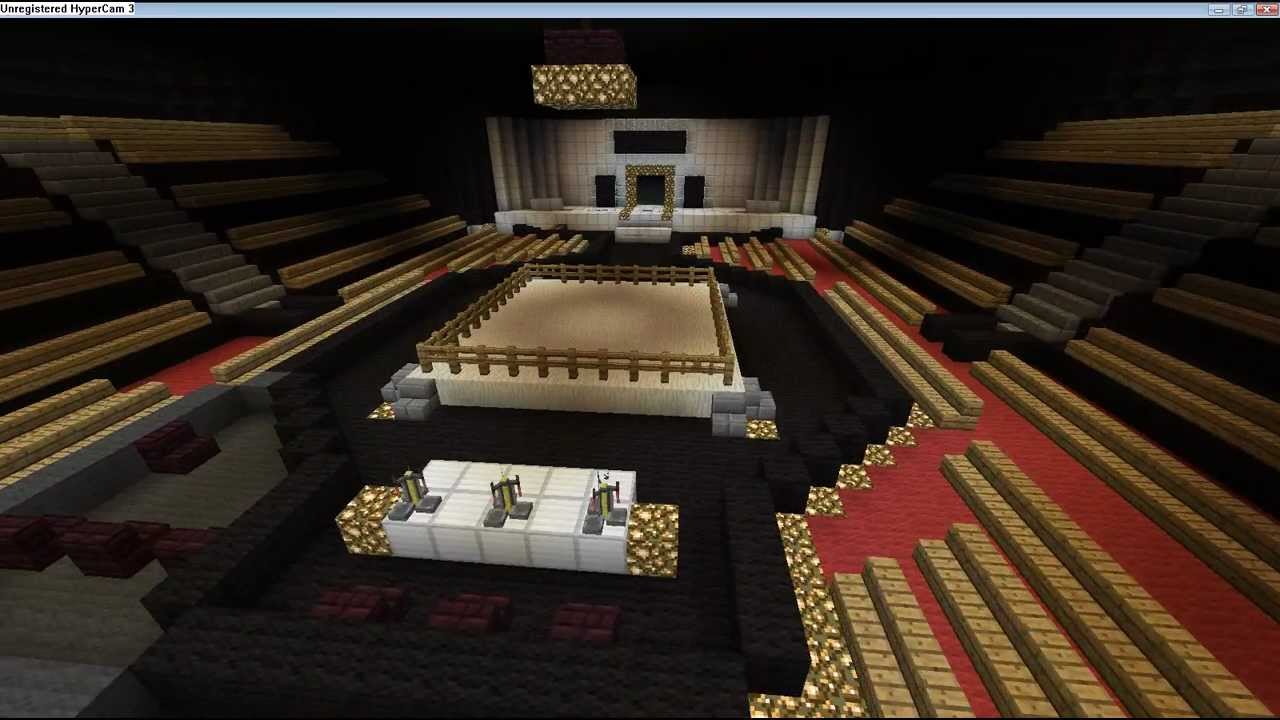 How To Build A Wwe Arena In Minecraft Raw Wrestling Arena Minecraft Build! - YouTube