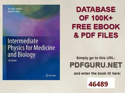 Intermediate Physics for Medicine and Biology