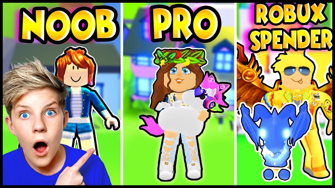 Noob Vs Pro Vs Robux Spender Build Challenge In Adopt Me Prezley Youtube - how to get a robux spender on roblox