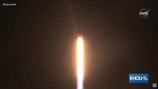 NASA astronauts lift off in a SpaceX rocket to the ISS