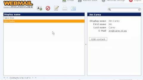 How to manage your address book in RoundCube - RoundCube Tutorials