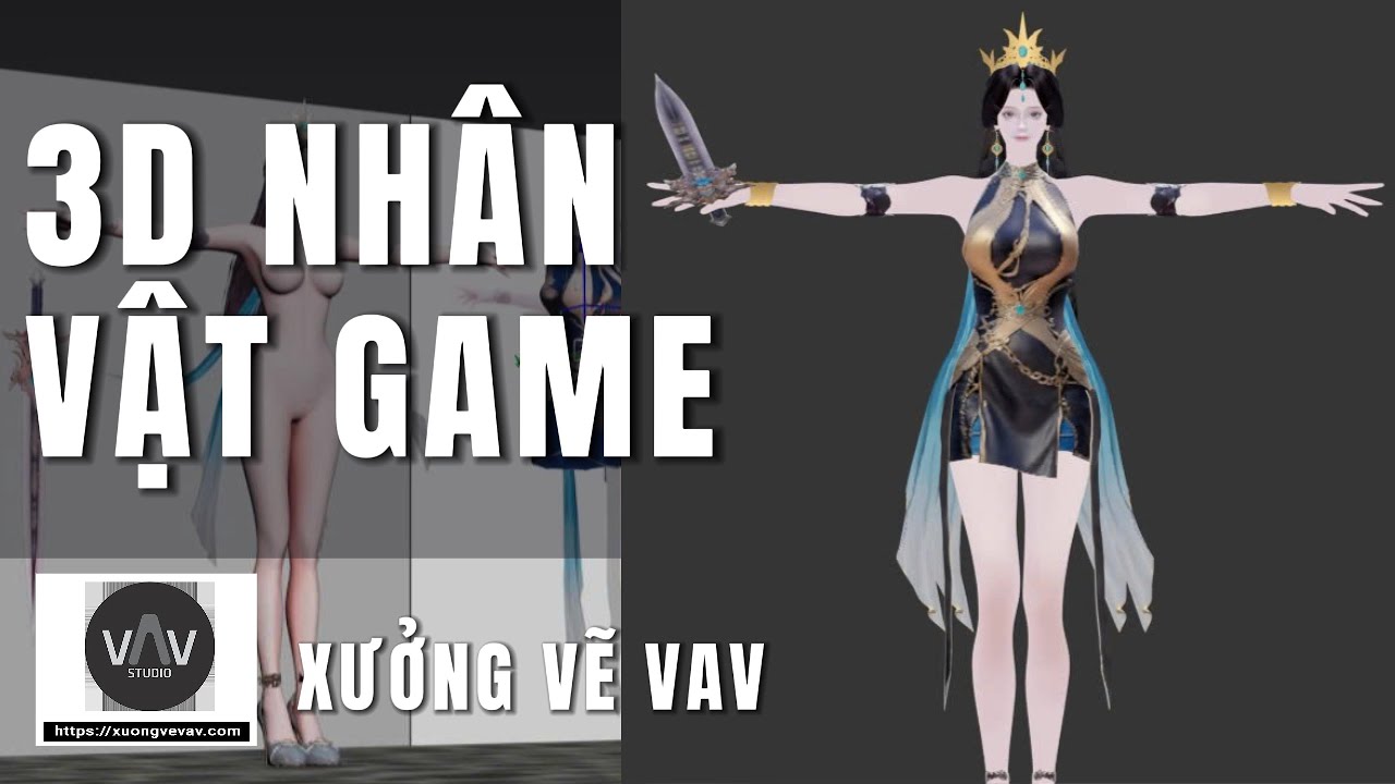 ✅ LÀM 3D GAME, NHÂN VẬT THEO YÊU CẦU | Xưởng vẽ VAV