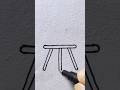 Simple Canvas board Art #shorts #shortvideo #trending #shortsfeed #youtubeshorts #viral #viralvideo