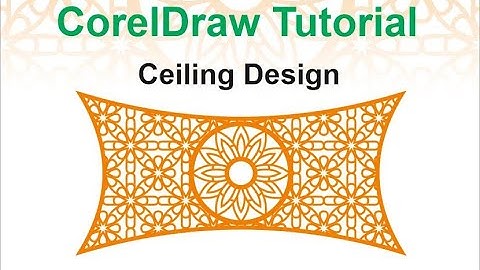 Mashrabiya ceiling design | CorelDraw Tutorial 2023  |  CNC cutting Design# ZMS DESIGN HUB