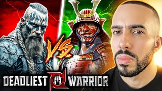 Deadliest Warriors Face Off Samurai Vs Viking