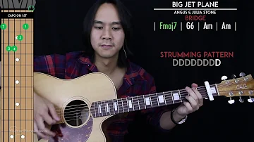 Big Jet Plane Guitar Cover Acoustic - Angus & Julia Stone 🎸 |Tabs + Chords|