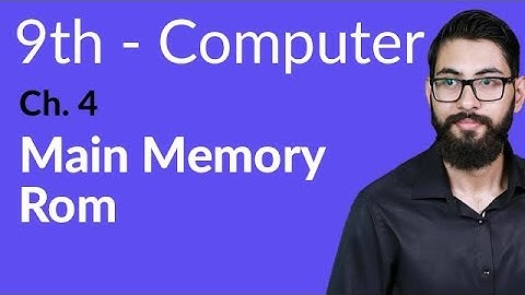 9th Class Computer - Ch 4 - Main Memory Rom - Matric Part 1 Computer