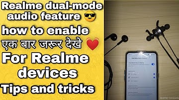Realme dual-mode audio feature 😊| how to enable dual mode audio feature | watch till end