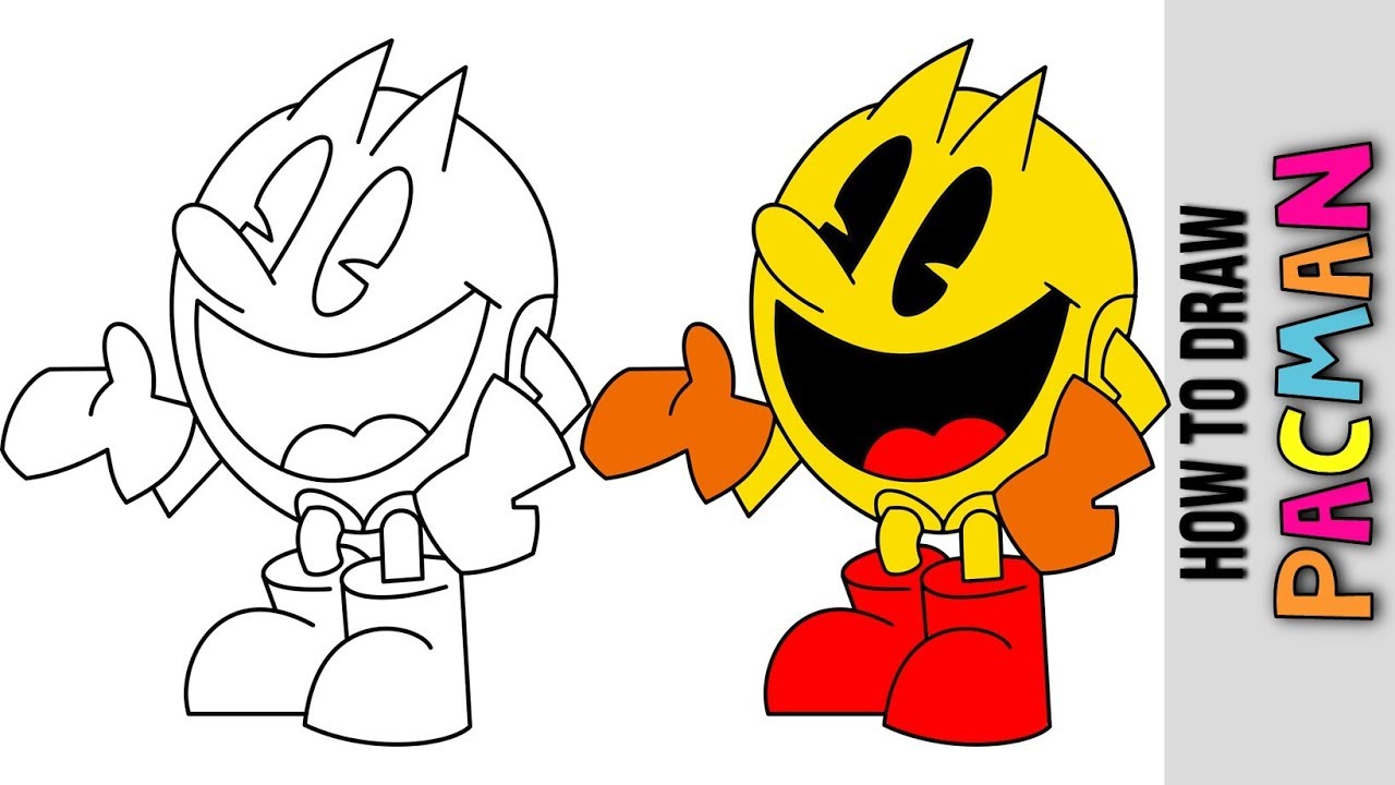 Featured image of post How To Draw Pac Man Game He s easy to draw and you can always pause the video if we go too fast