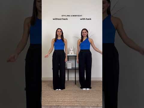 Outfit WITHOUT And WITH Viral Bodysuit Hack 