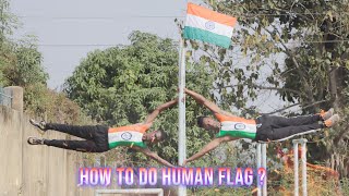 How To Do Human Flag Human Flag Tutorial Deepak Soren Ramesh Oraon Fitness Forever