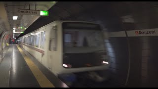 Italy, Rome, metro ride from Manzoni to Termini