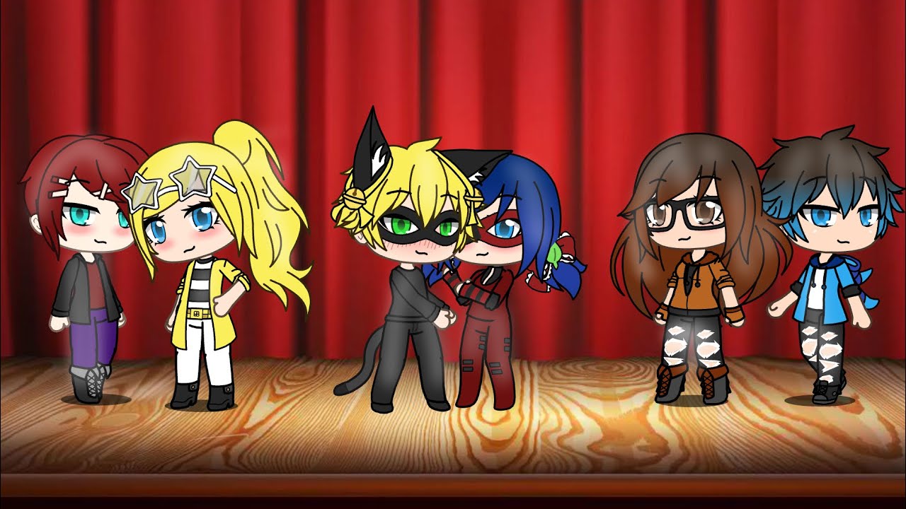 Singing with miraculous characters revival// Gacha life - YouTube