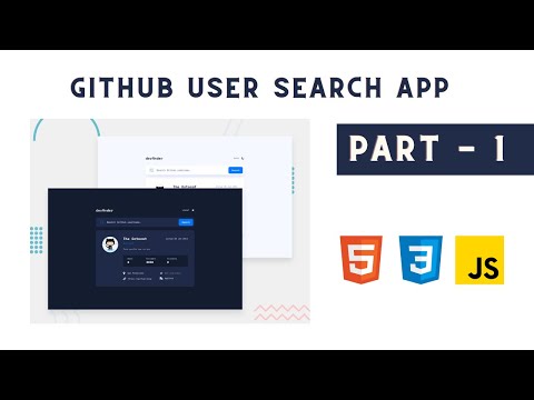 GitHub user search app part -1