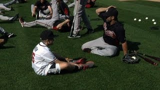 ATL@STL: Uggla hosts young Make-A-Wish fan at Busch