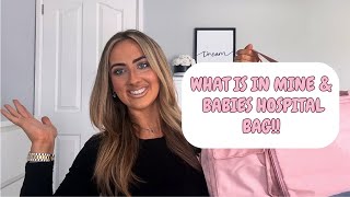 WHAT’S IN MINE & BABIES HOSPITAL BAG | UK | FIRST TIME MUM 2023