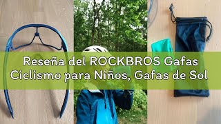 Reseña del ROCKBROS Gafas Ciclismo para Niños, Gafas de Sol Fotocromáticas Montura TR90 Protección U