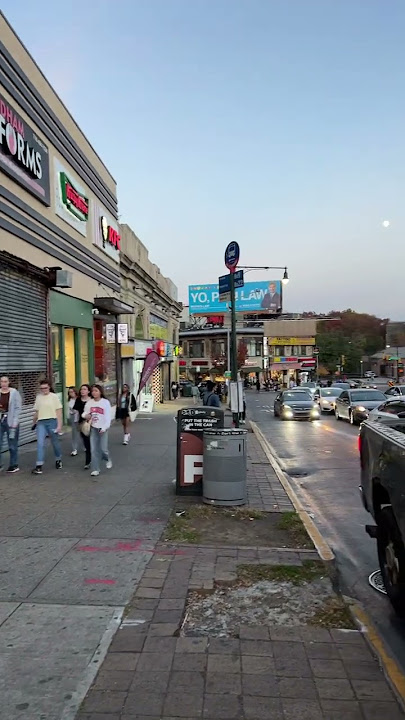 Fordham University Students walking Fordham Road in The Bronx NY
