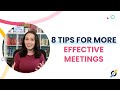 8 tips for better meetings  fellowapp