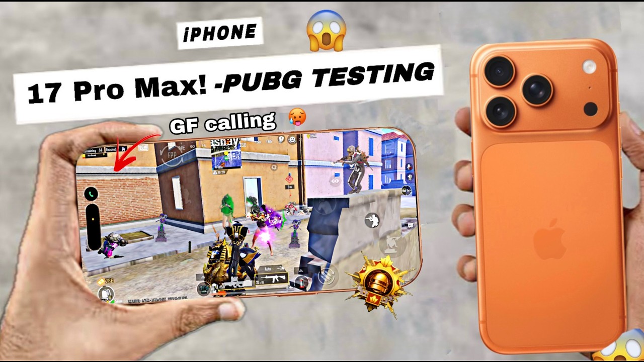 🥳iPhone 17 Pro Max PUBG TEST l iPhone 17 Pro Max bgmi test l Best Bgmi Sensitivity l 