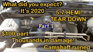 5.7 HEMI Camshaft and lifter replacement (part 1)