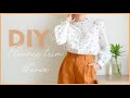 How To Make Flounce-Trimmed Blouse [Part 1] Pattern Making Tutorial